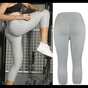 High waisted, textured leggings active wear